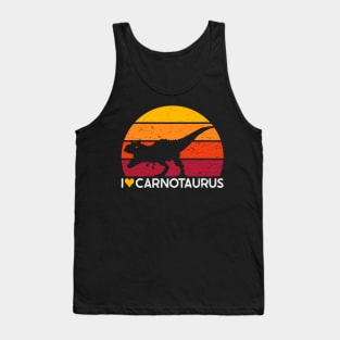 I Love Carnotaurus Tank Top